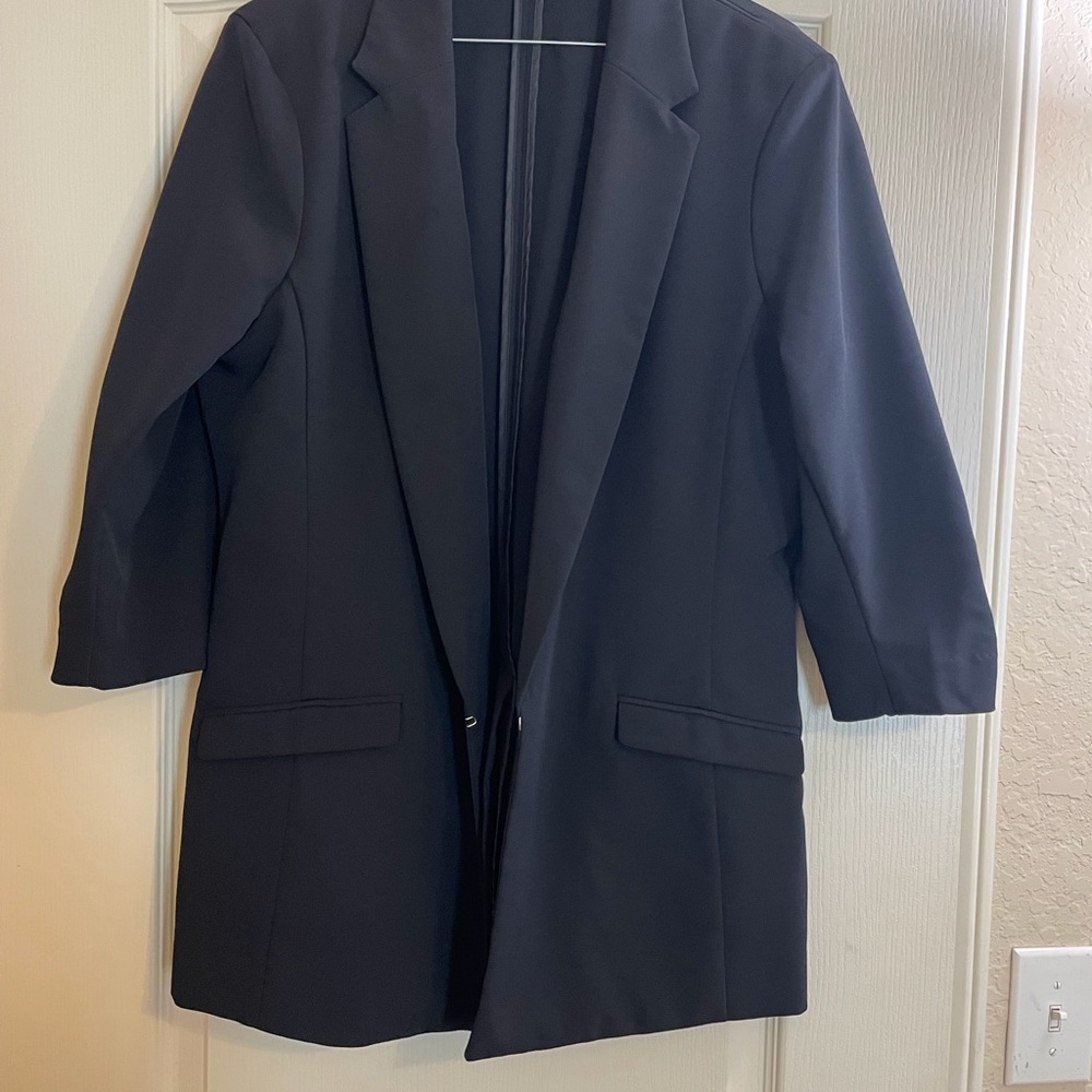 Ready for work, black blazer by international concepts